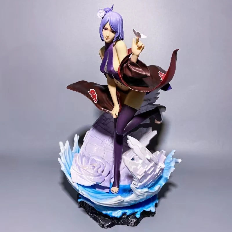Anime Naruto GK Statue 28cm Akatsuki Figure Konan Girl Statue Model Collectible Toys Christmas Ornaments Anime Naruto GK Statue 28cm Akatsuki Figure Konan Girl Statue Model Collectible Toys Christmas Ornaments